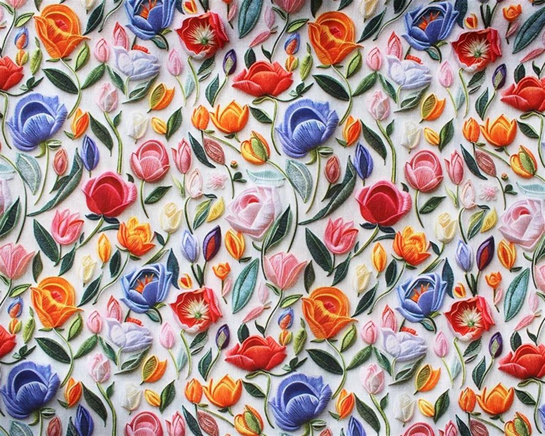 Little Johnny Floral 3D Cotton New Printed