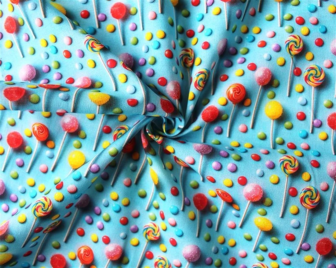 Blue Little Johnny Sweets 3D Cotton