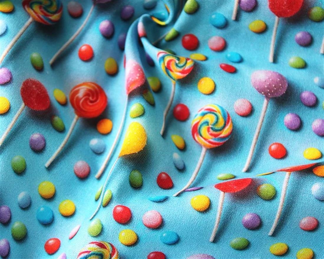 Blue Little Johnny Sweets 3D Cotton