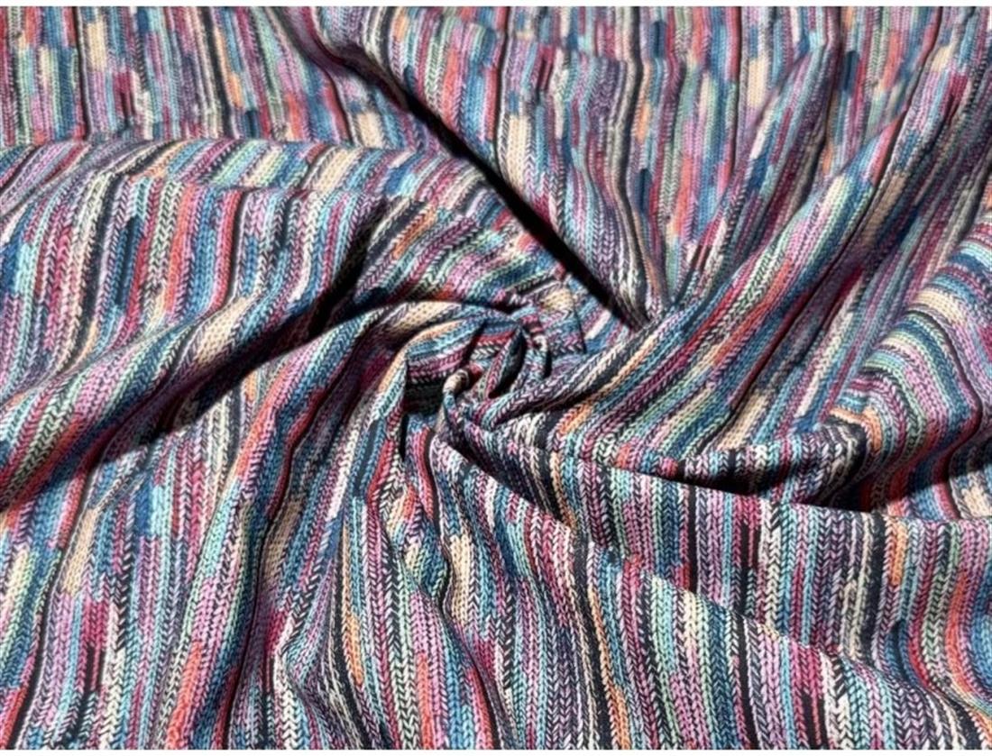 Little Johnny Digital Cotton 3D Vertical Knit Printed 100% Fabric