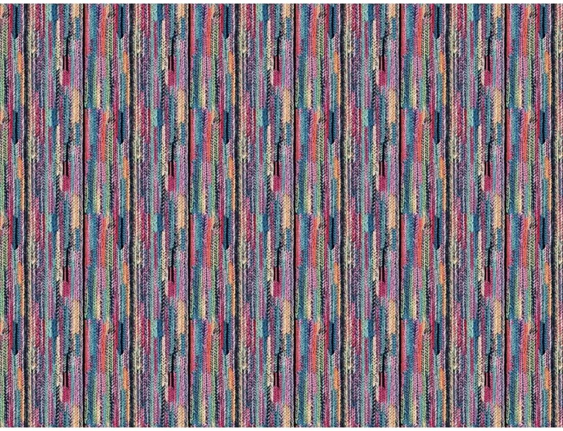 Little Johnny Digital Cotton 3D Vertical Knit Printed 100% Fabric