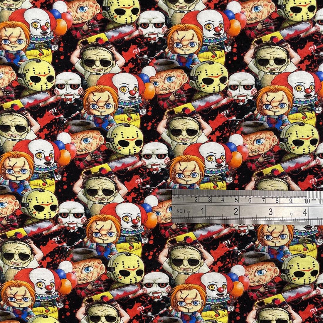 With Friends Like These Printed Hallowen 100% Cotton Fabric
