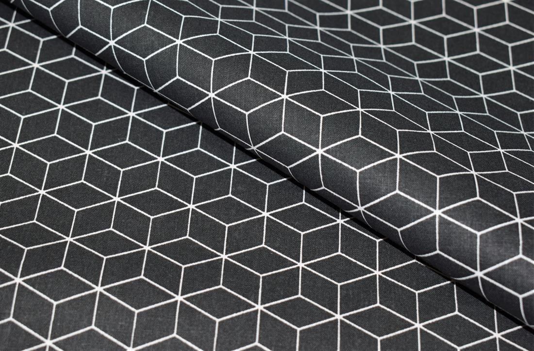 Black Box Print Cotton Fabric