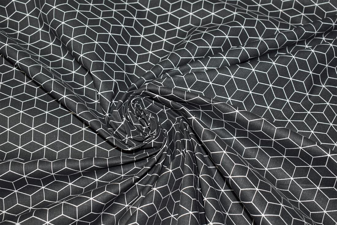 Black Box Print Cotton Fabric