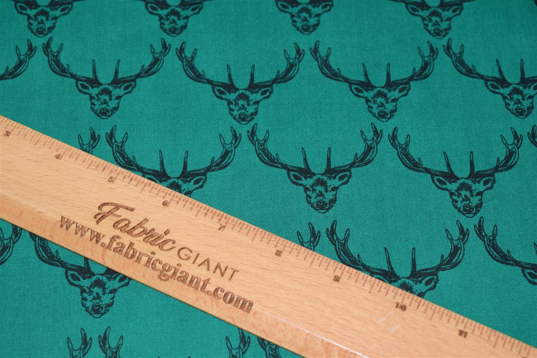 Deer Print Christmas Fabric