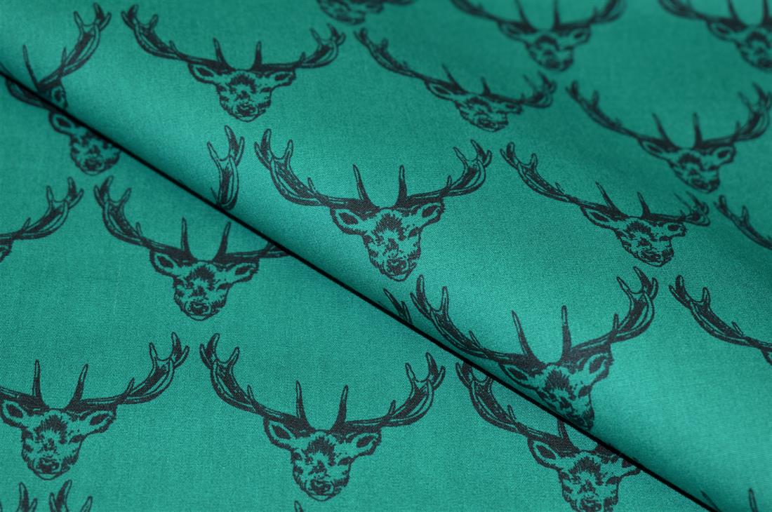 Deer Print Christmas Fabric