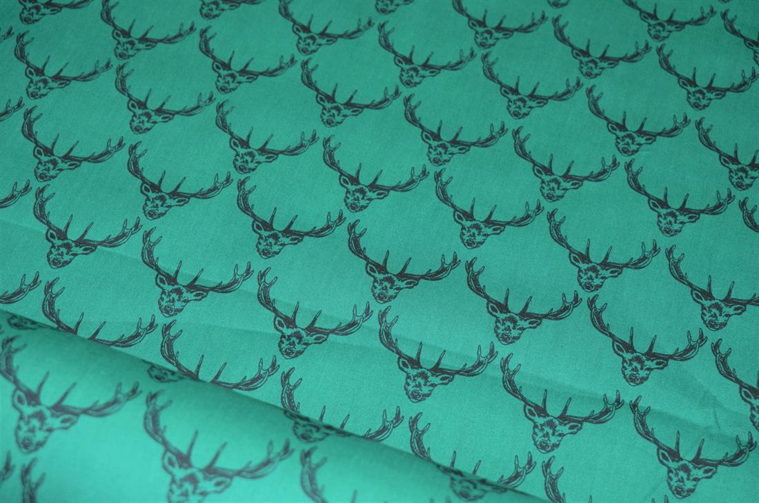 Deer Print Christmas Fabric