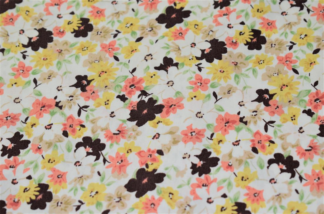 Flower Print Cotton Fabric