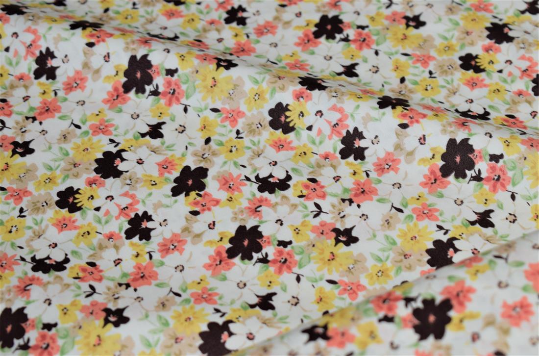 Flower Print Cotton Fabric