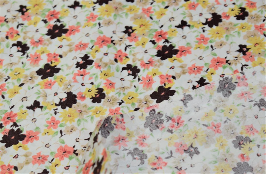 Flower Print Cotton Fabric