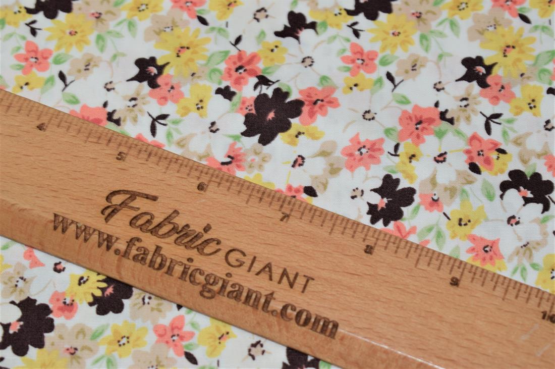 Flower Print Cotton Fabric