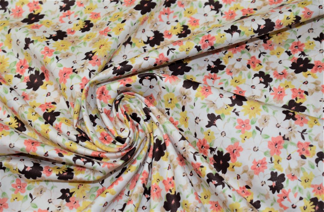 Flower Print Cotton Fabric