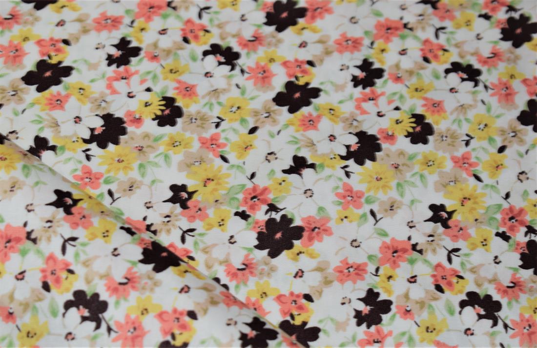 Flower Print Cotton Fabric