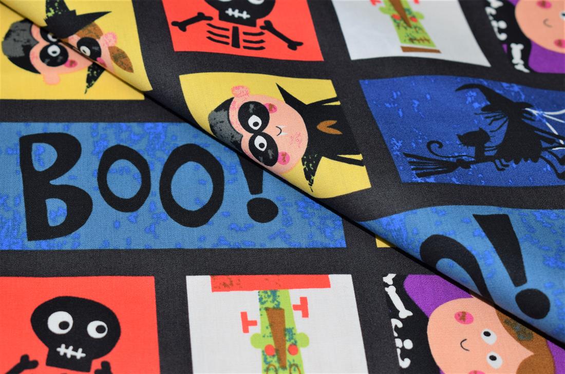 Blue Boo! Halloween Special Fabric