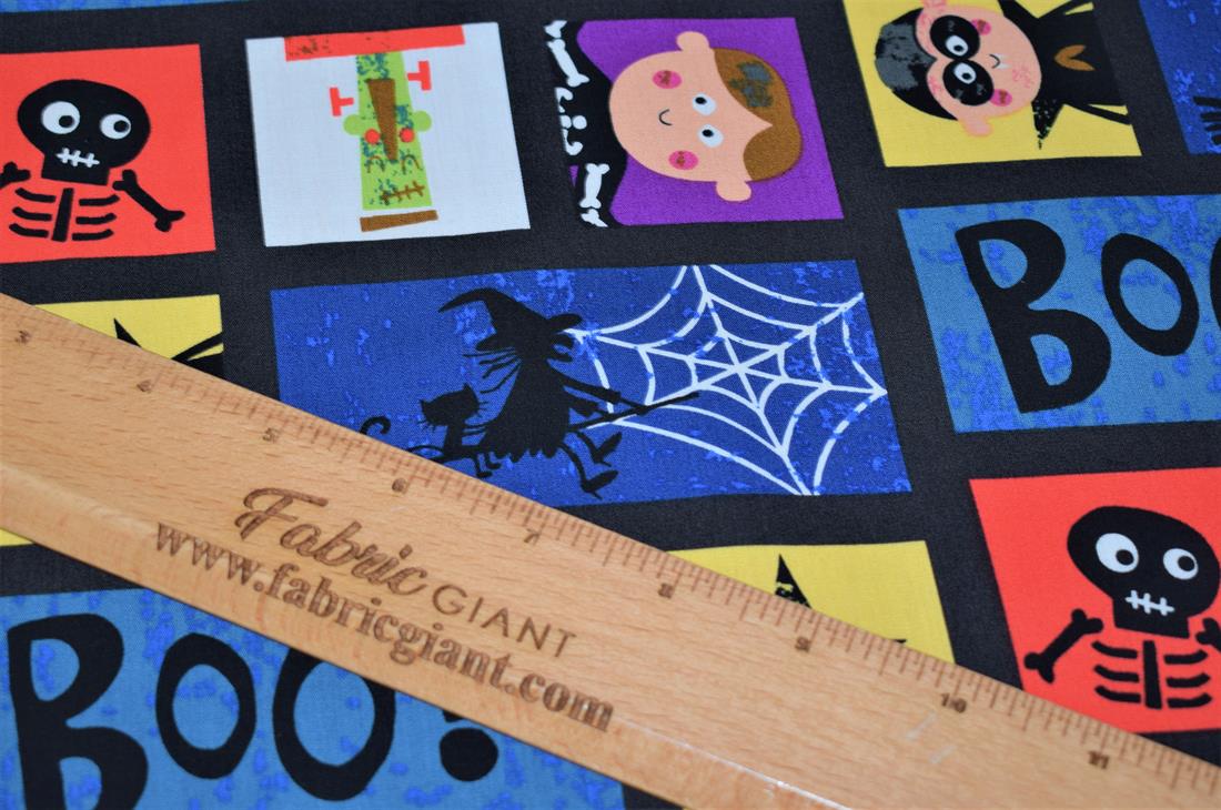 Blue Boo! Halloween Special Fabric