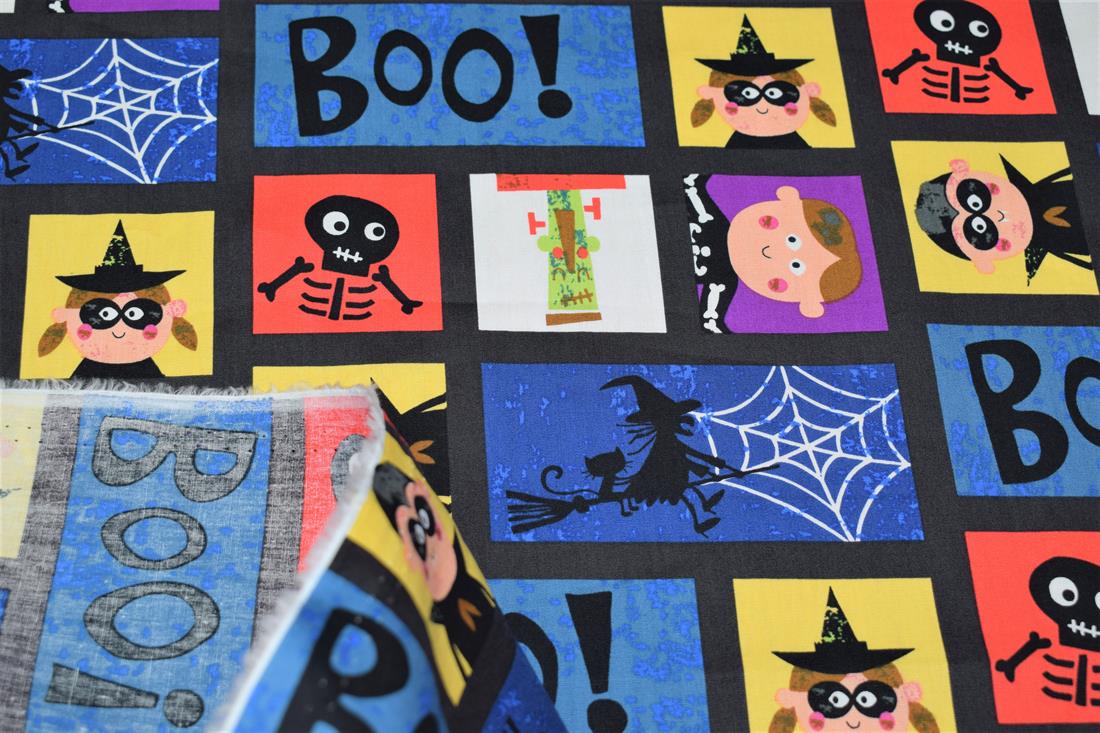 Blue Boo! Halloween Special Fabric