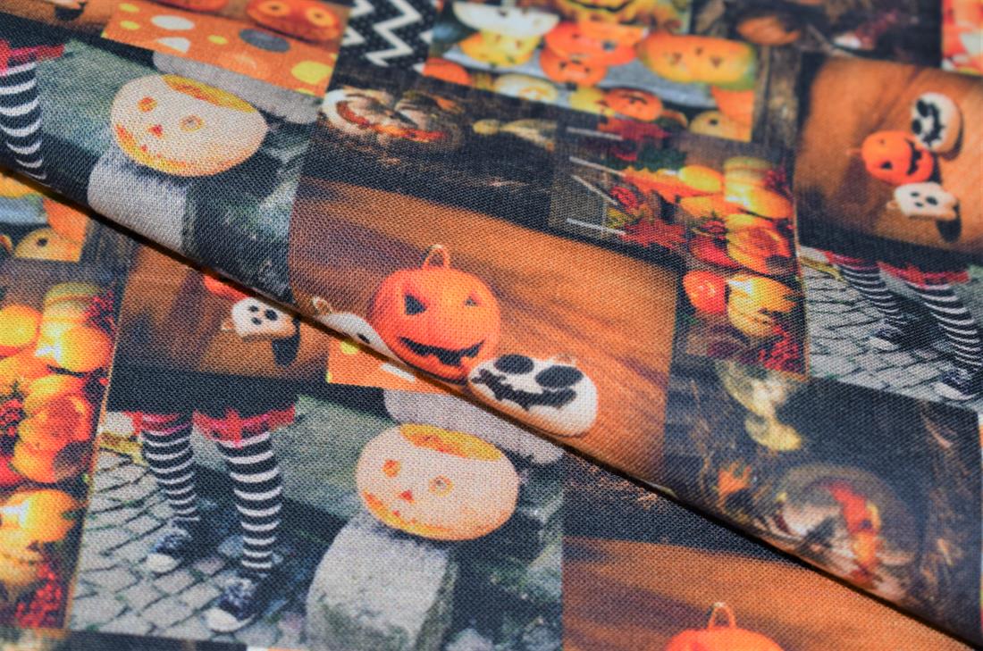 Brown Scary Halloween Pumpkins