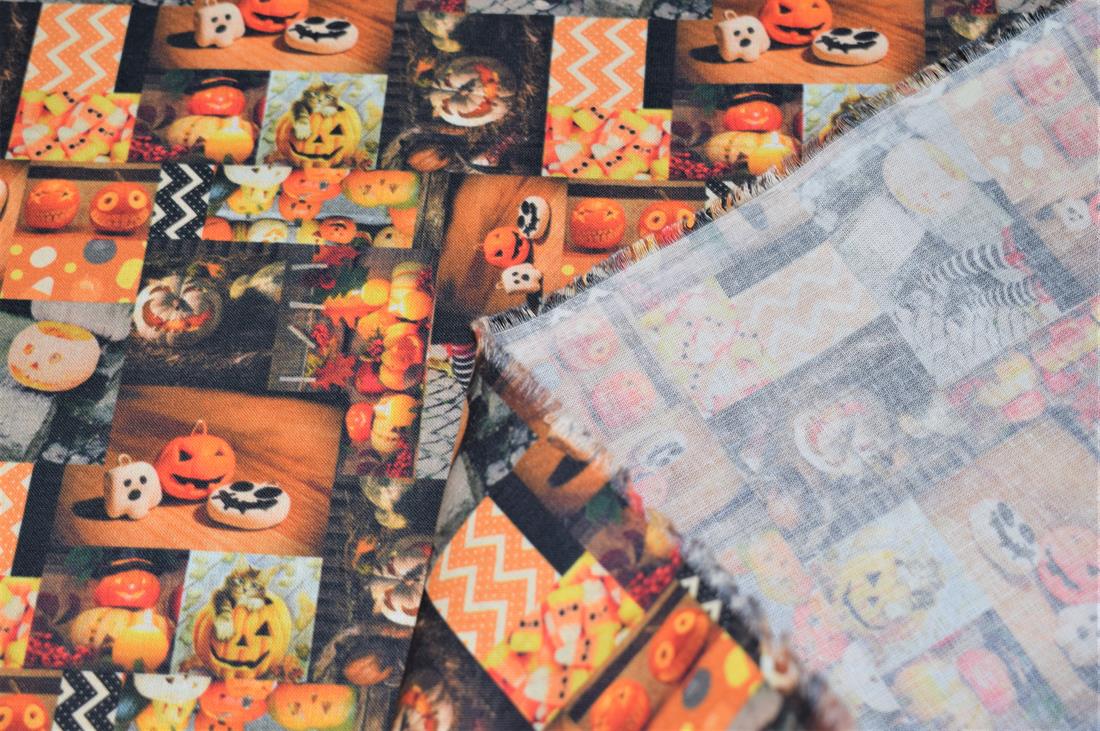 Brown Scary Halloween Pumpkins