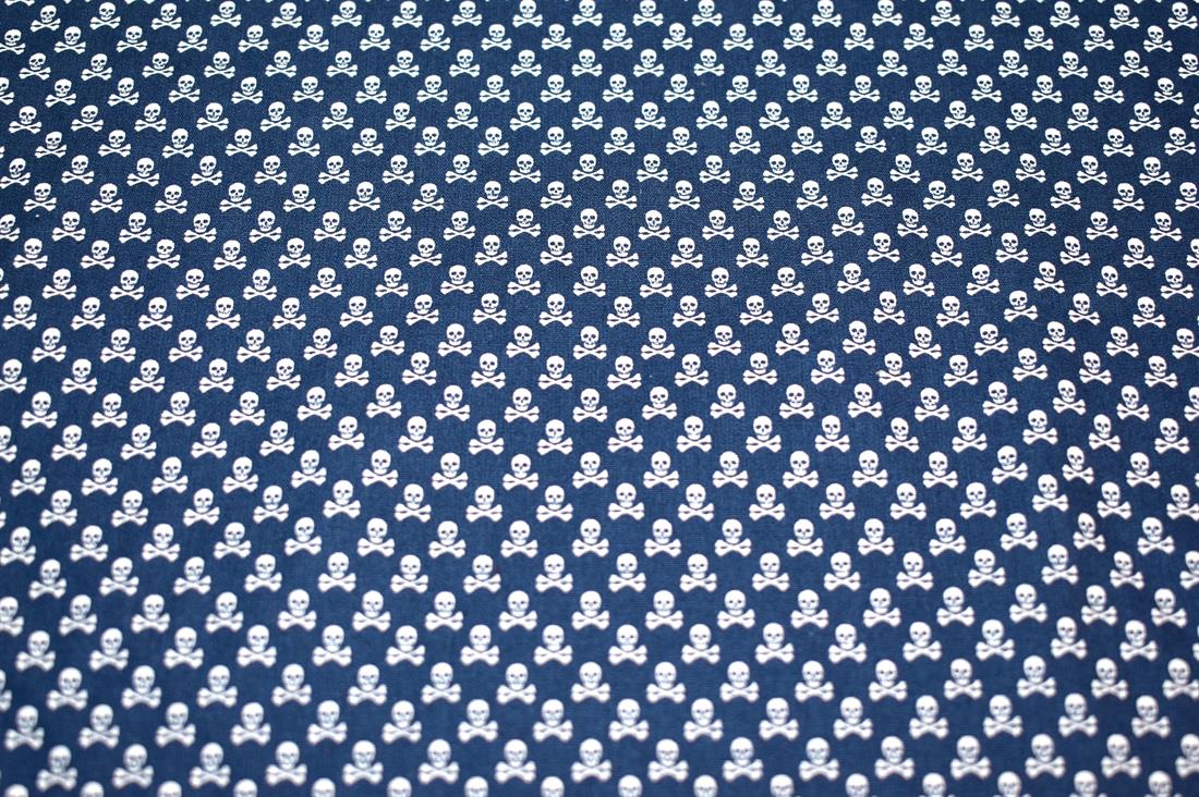 Skull Printed 100% Cotton Fabric