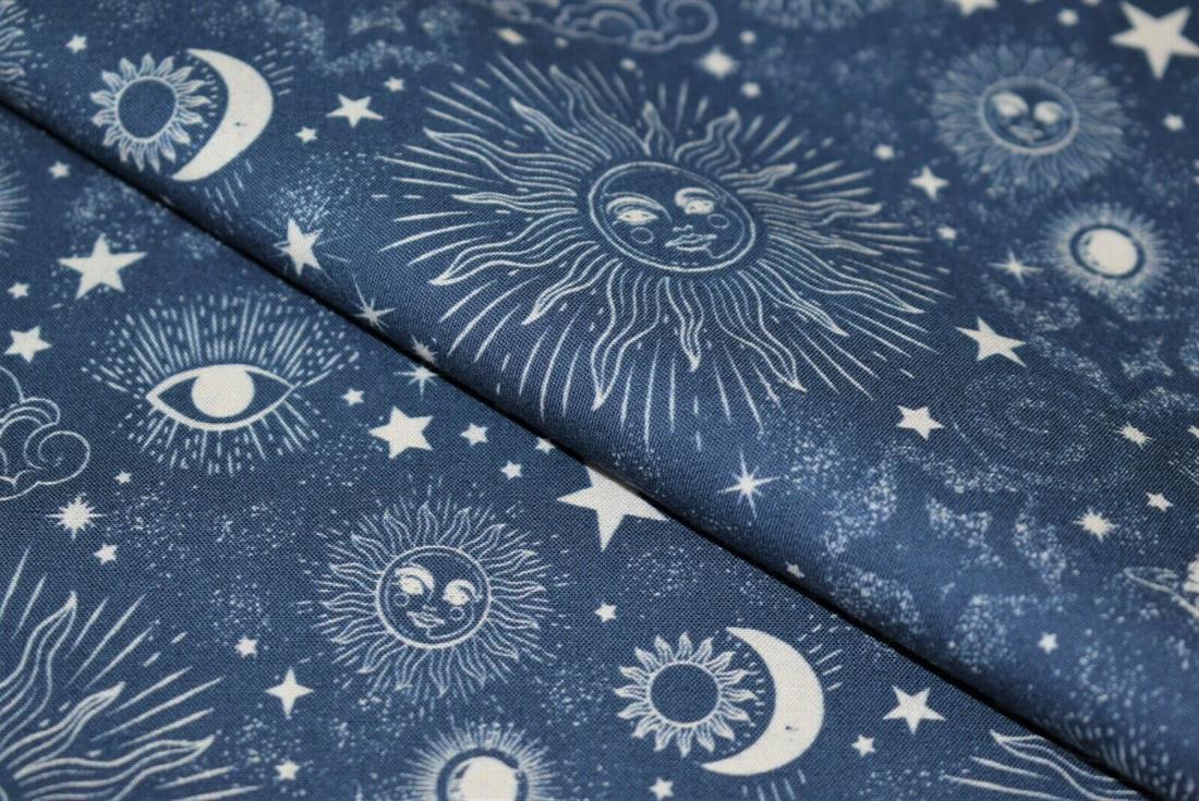 Navy Zodiac Galaxy Cotton New Printed Little Johnny