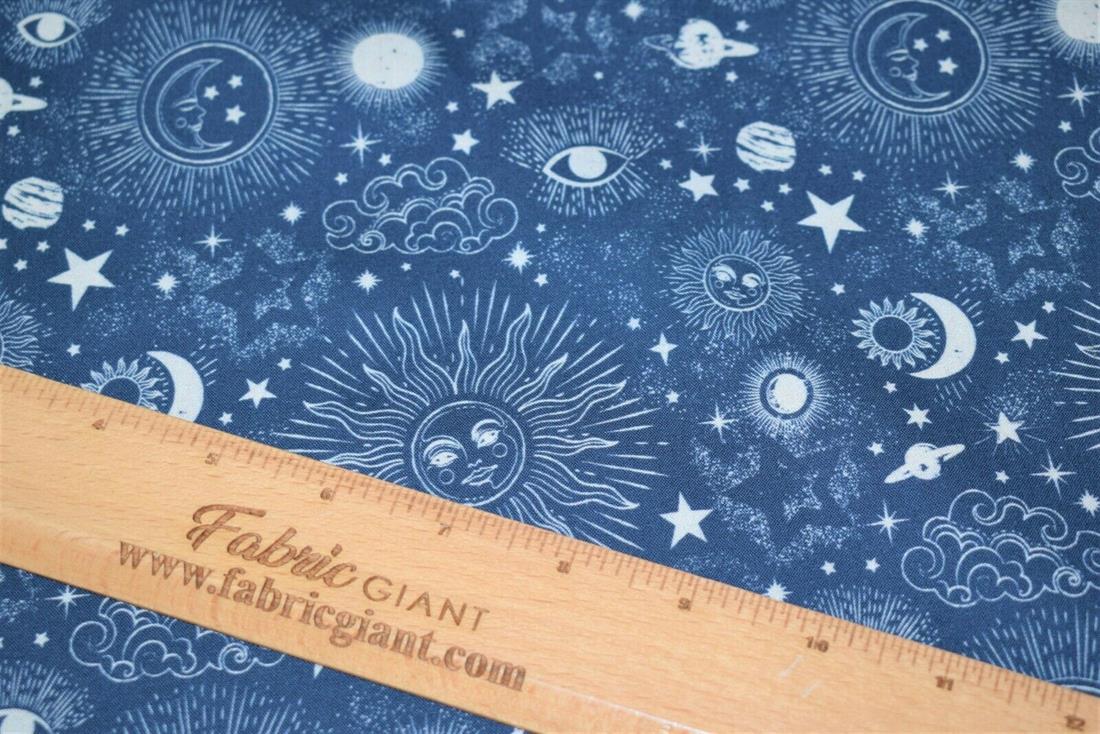 Navy Zodiac Galaxy Cotton New Printed Little Johnny