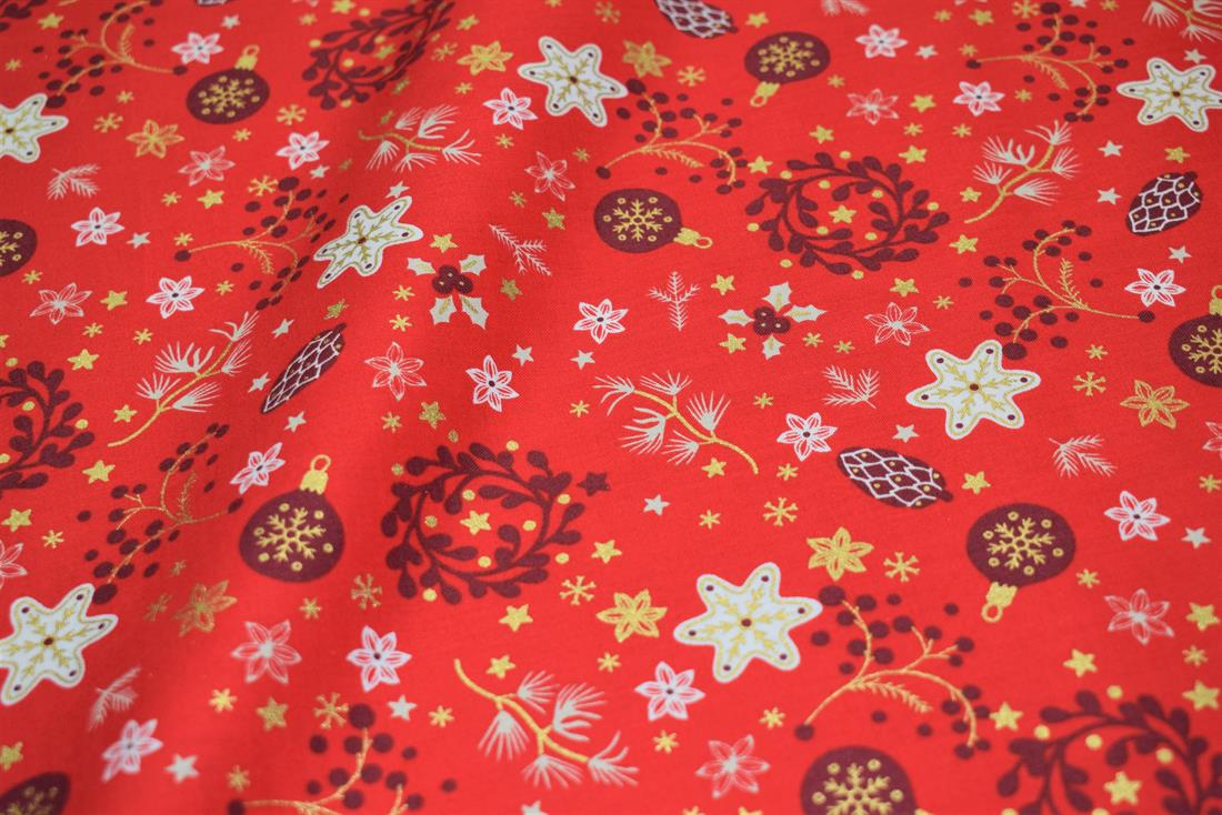 Christmas Decoration Print Fabric