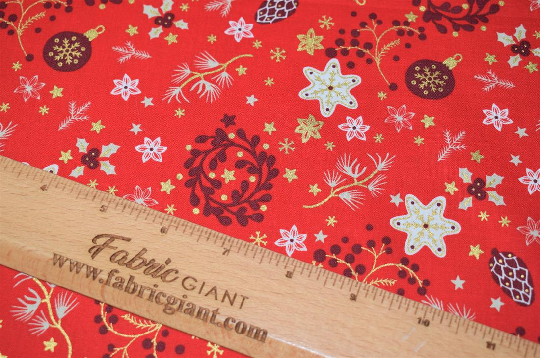 Christmas Decoration Print Fabric