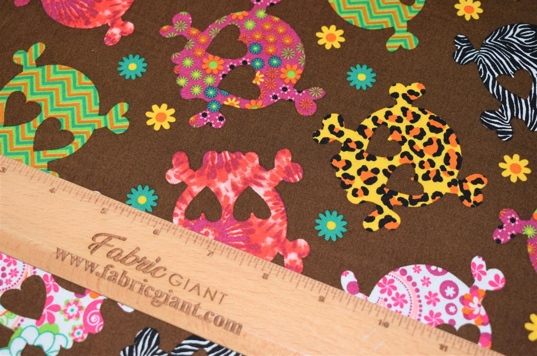 Halloween Multicolour Skull Print
