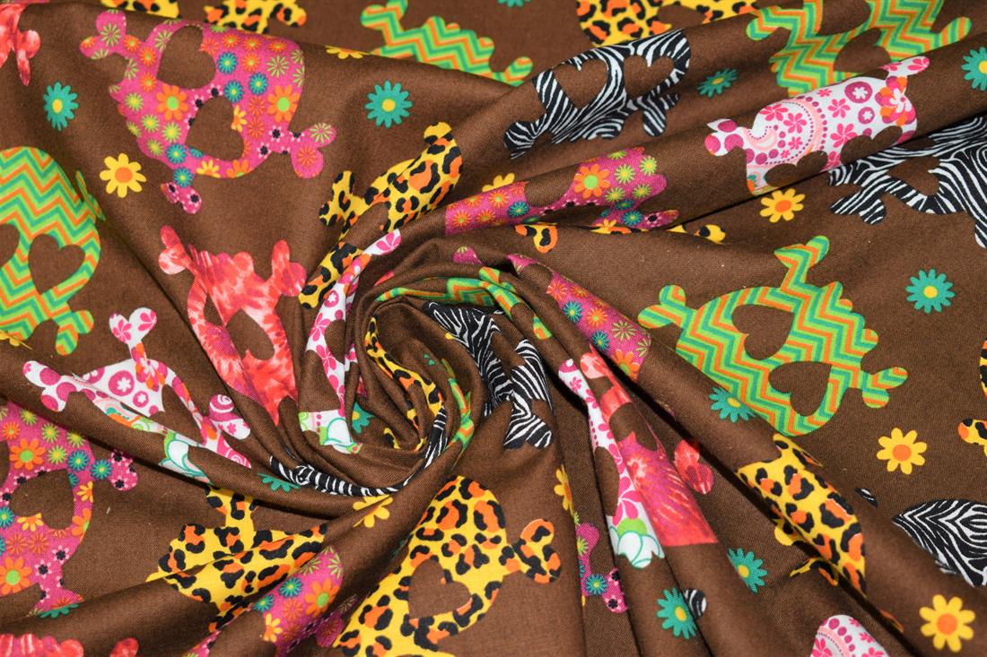 Halloween Multicolour Skull Print