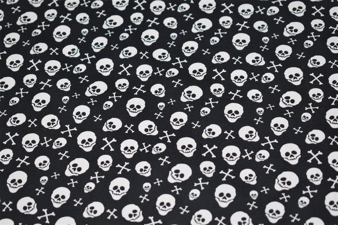 Black Skull & Crossbone Print