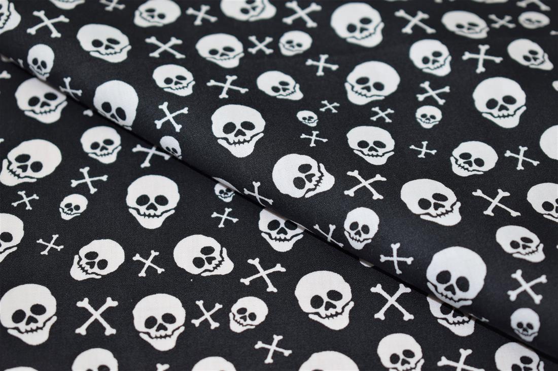 Black Skull & Crossbone Print