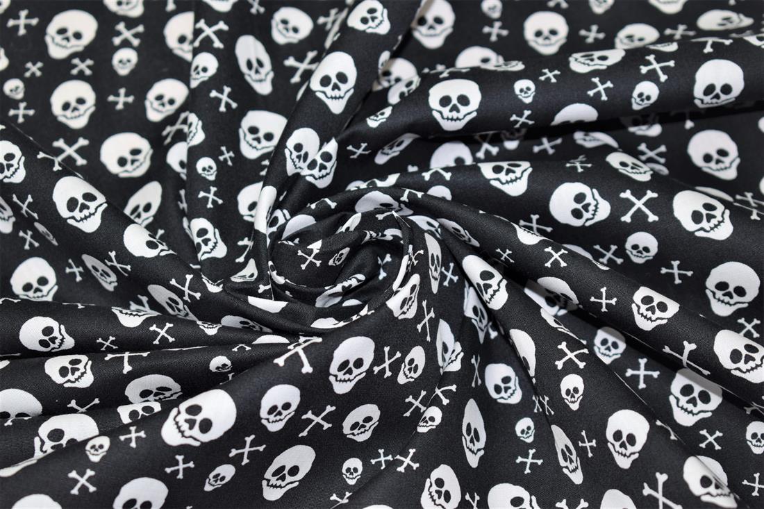 Black Skull & Crossbone Print