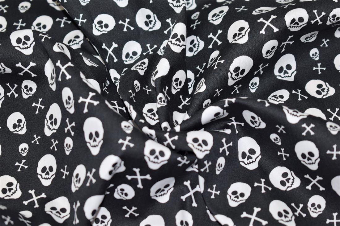 Black Skull & Crossbone Print