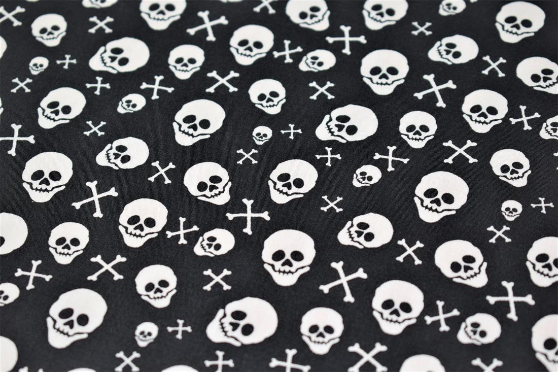 Black Skull & Crossbone Print