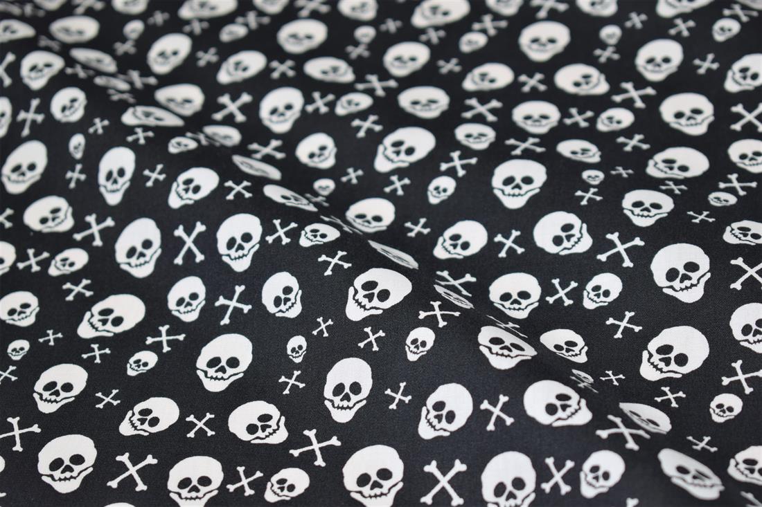 Black Skull & Crossbone Print