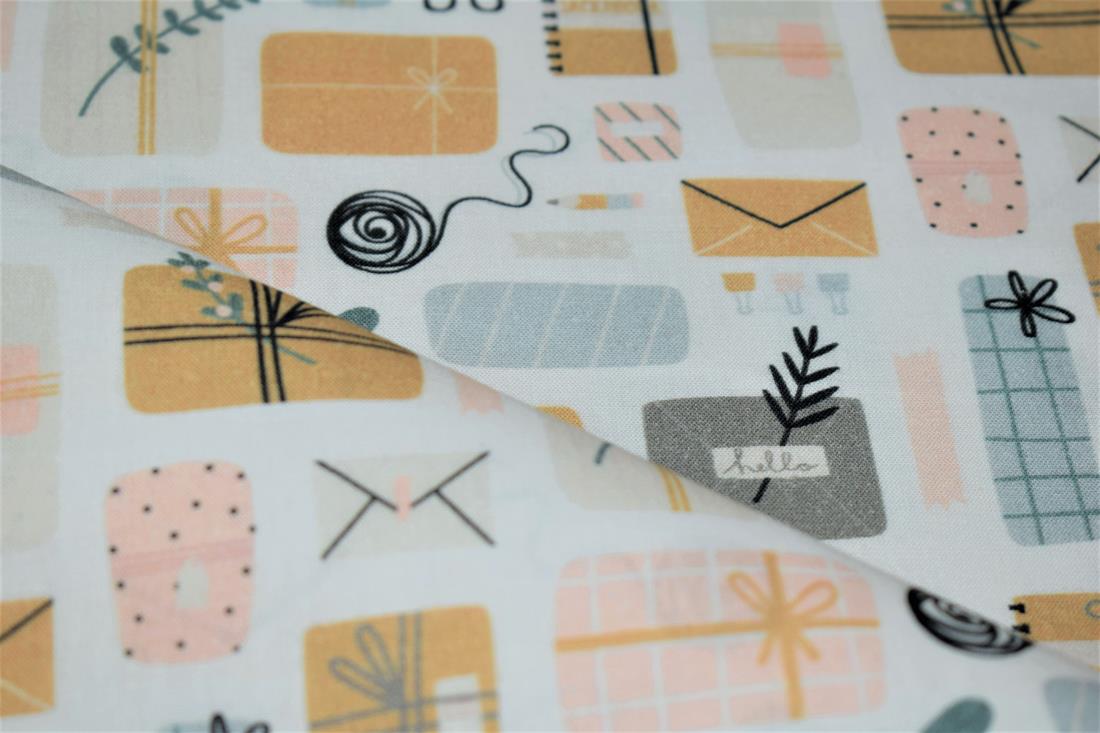 White Xmas Wrapping Print