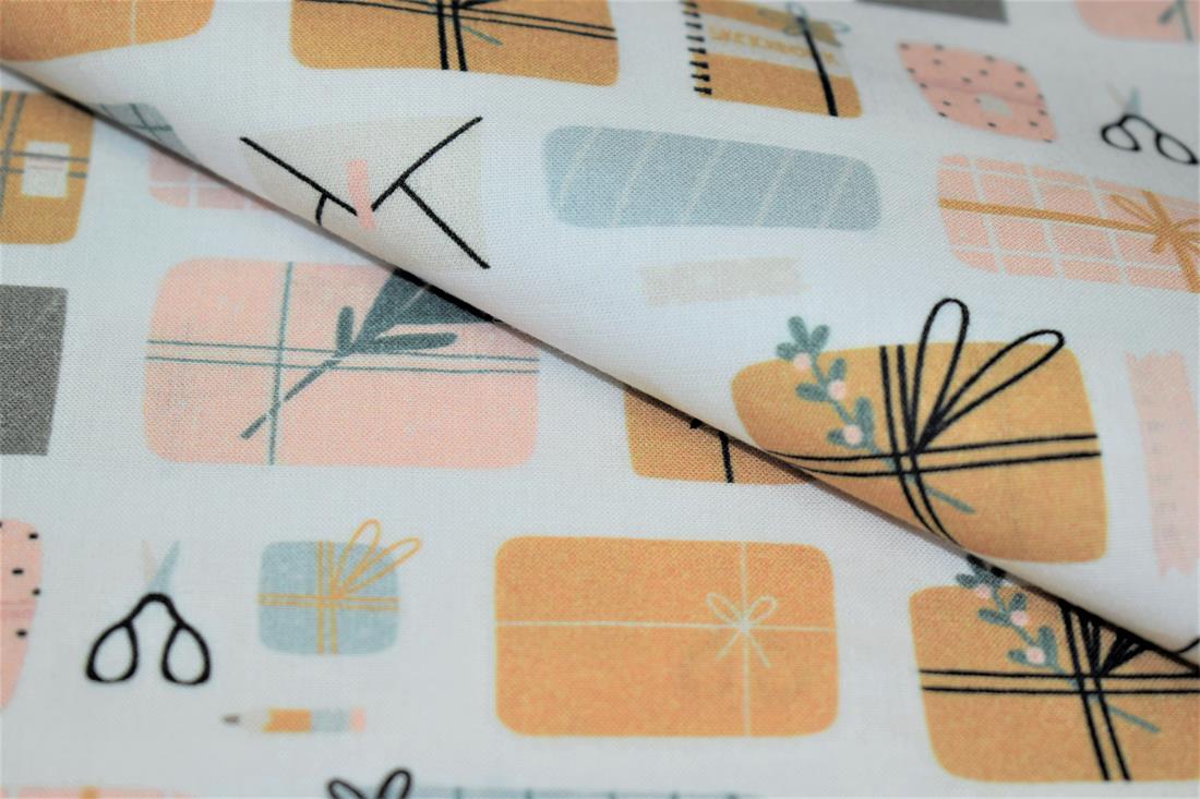 White Xmas Wrapping Print