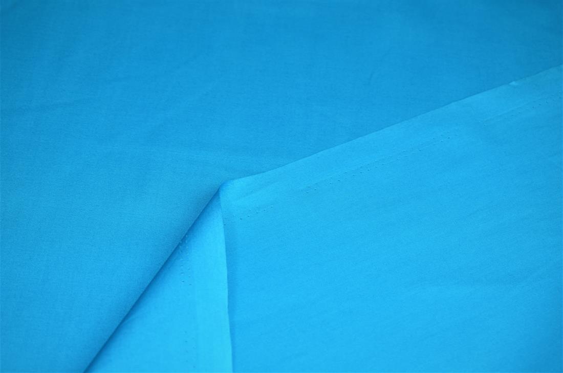 Turquoise Plain 100% Cotton Solid Fabric For Scrubs and Masks