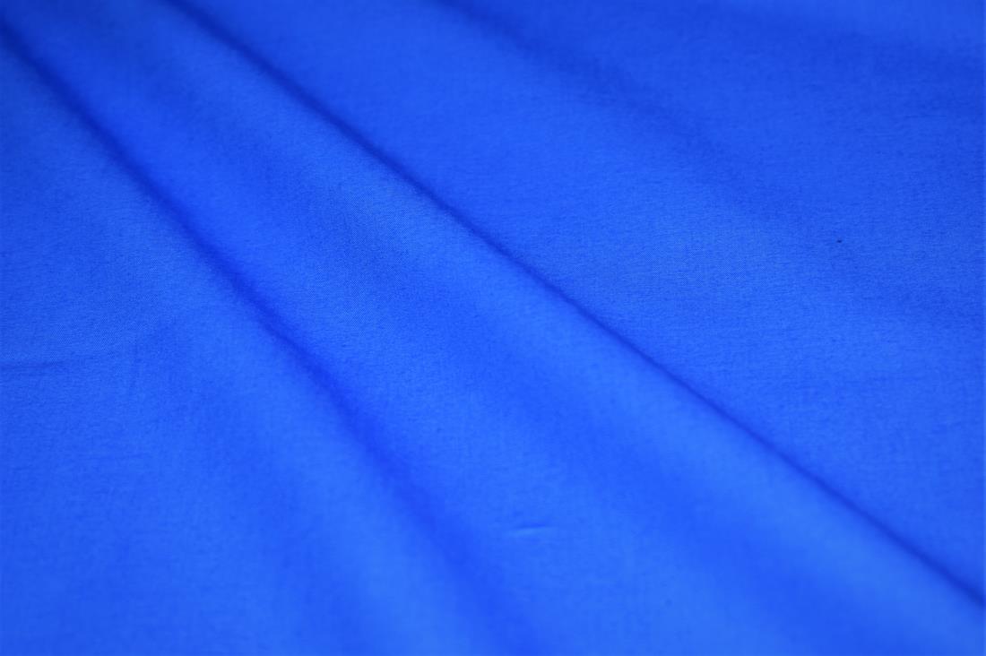 Blue Plain 100% Cotton Solid Fabric For Scrubs and Masks
