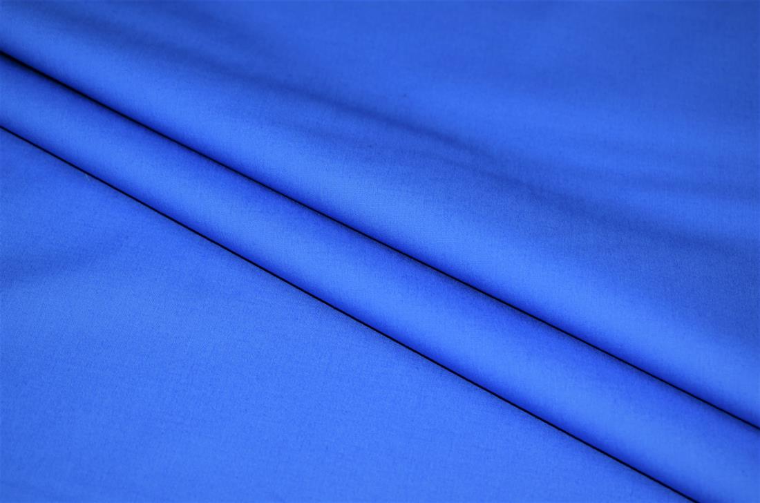 Blue Plain 100% Cotton Solid Fabric For Scrubs and Masks