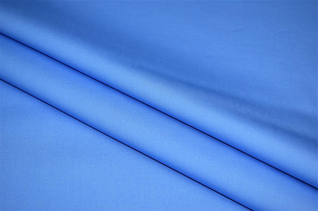 Light Blue Plain 100% Cotton Solid Fabric For Scrubs and Masks