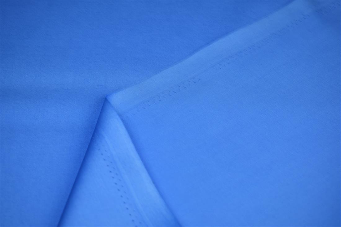Light Blue Plain 100% Cotton Solid Fabric For Scrubs and Masks