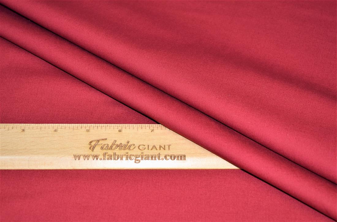 Maroon Plain 100% Cotton Solid Fabric