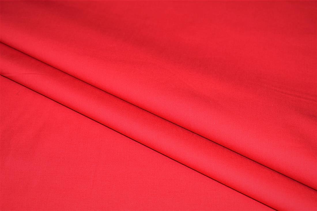 Red Plain 100% Cotton Solid Fabric For Scrubs and Masks