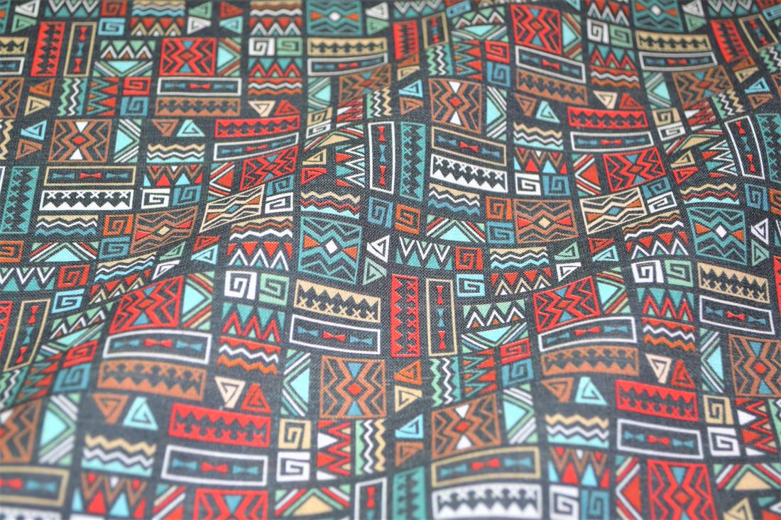 Digital Printed 100% Cotton, Boho Design Fabric