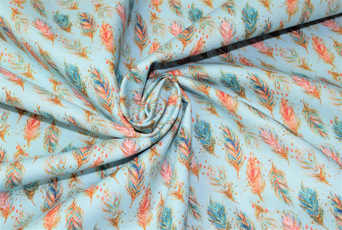Sky Digital Printed 100% Cotton, Chic Design Fabric