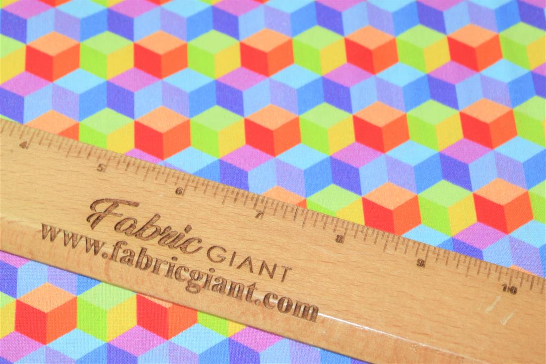 Digital Printed 100% Cotton, Rainbow Fabric