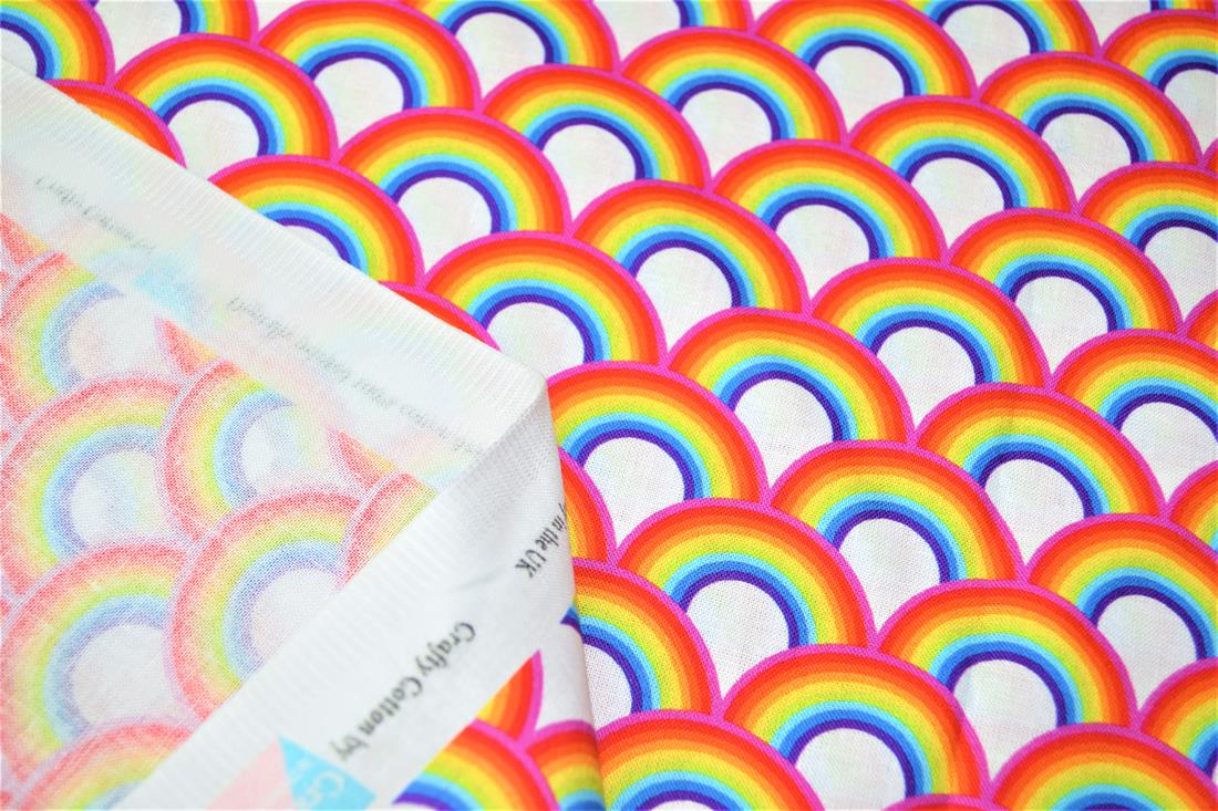 Digital Printed 100% Cotton, Rainbow Fabric