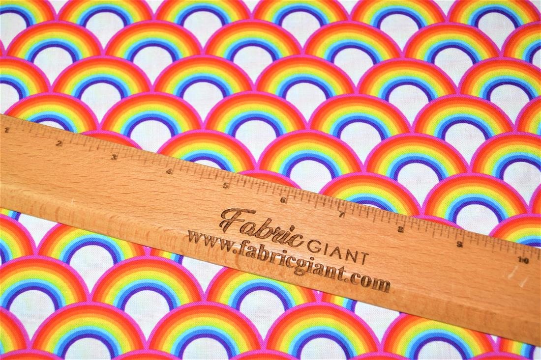 Digital Printed 100% Cotton, Rainbow Fabric