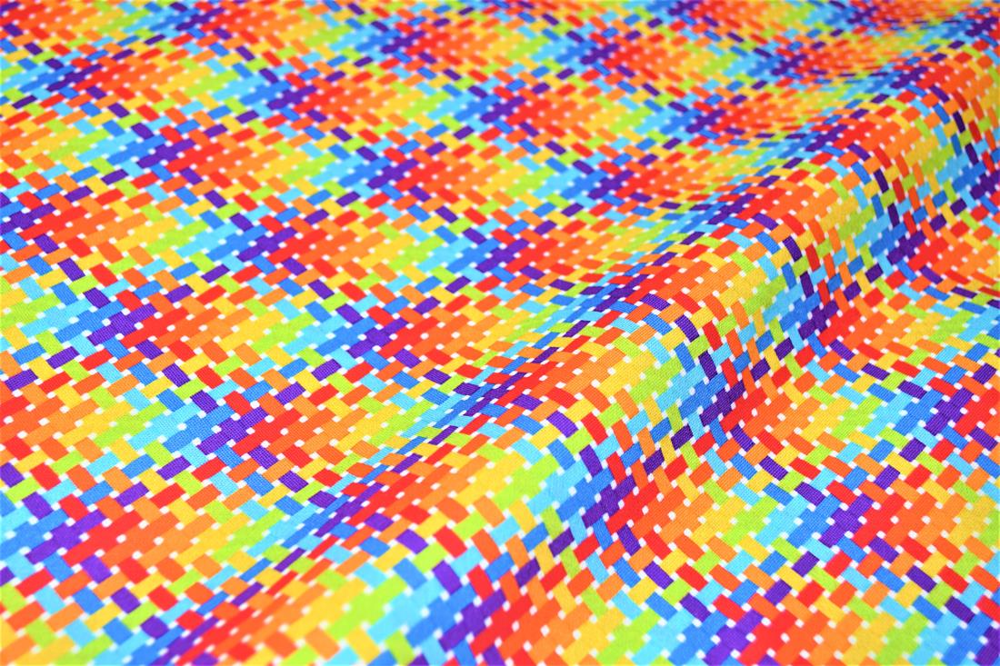 Rainbow Digital Printed 100% Cotton Fabric